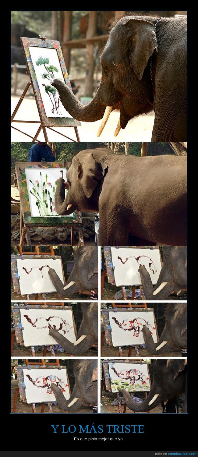 elefante,pinturas,dibujar,pintar,pincel,hierba