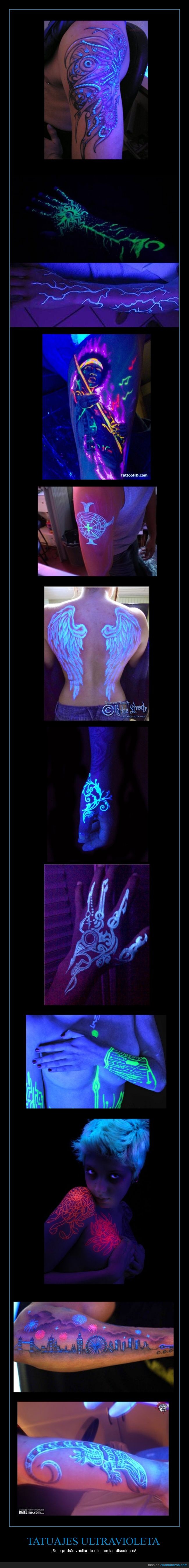 un tatuaje más sutil,tatuajes,ultravioletas,invisibles,luz,negra,lila,brillar,fosforescente
