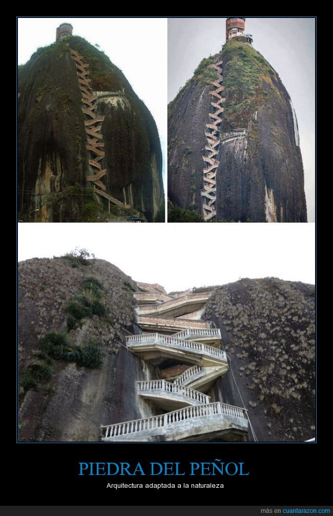 arquitectura,colombia,escaleras,649 escalones,220 metros,guatape