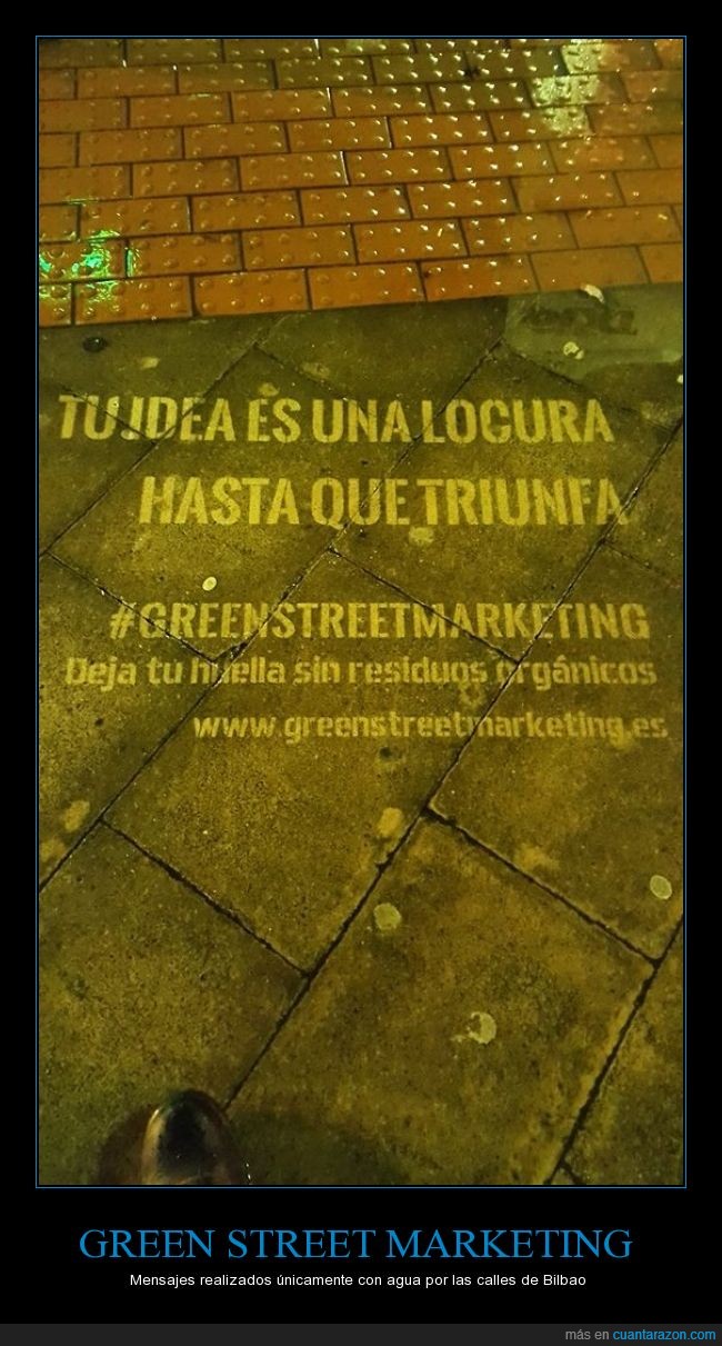 street marketing,agua,bilbao,green proiekt,ecología,sostenible,publicidad ecológica,responsable,green,marketing