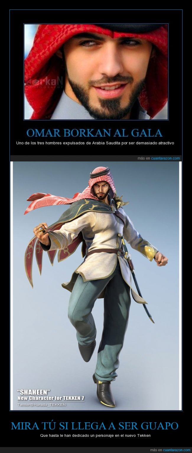 Arabia Saudí,guapo,Omar Borkan Al Gala,persona,Shaheen,Tekken