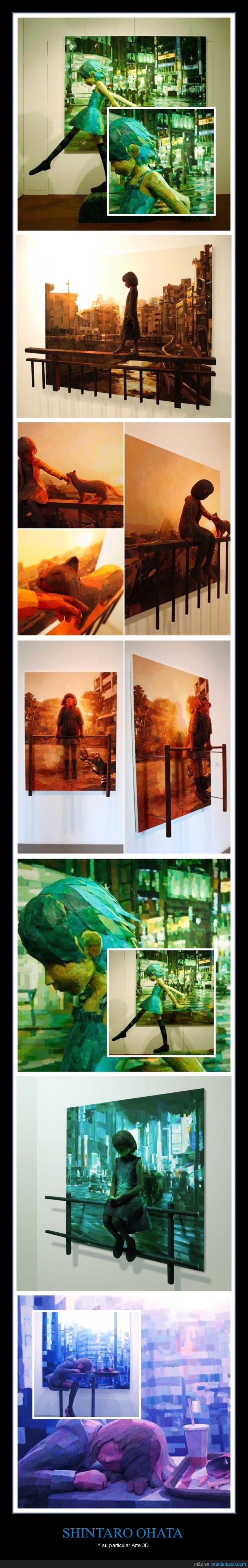 Shintaro Ohata,arte,3d,cuadro,figura,museo,exposición