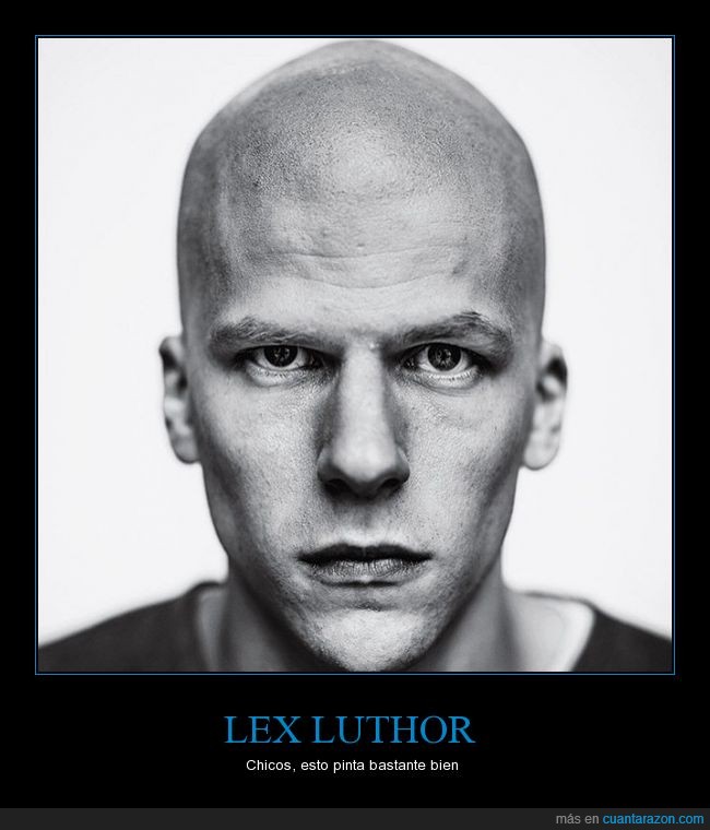 Lex Luthor,Jesse Eisenberg,Batman,Superman,película,nuevo
