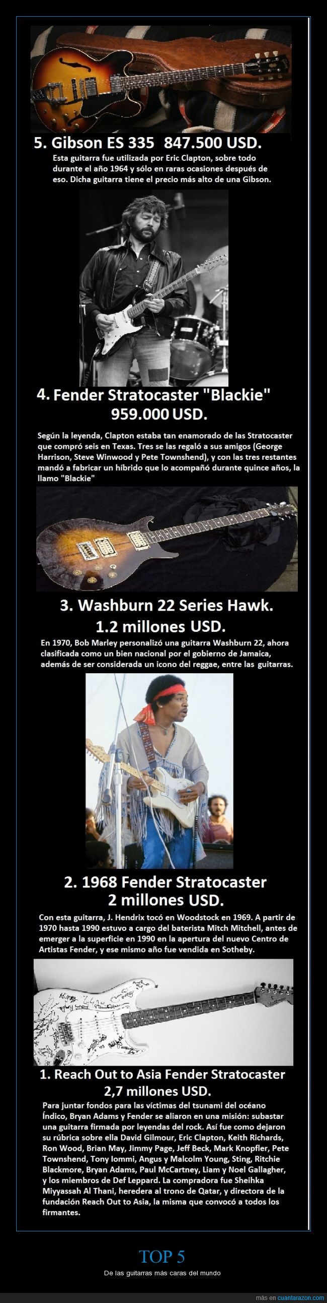 Bob Marley,Fender,Gibson,guitarra. Eric Clapton. Jimmy Hendrix,Washburn