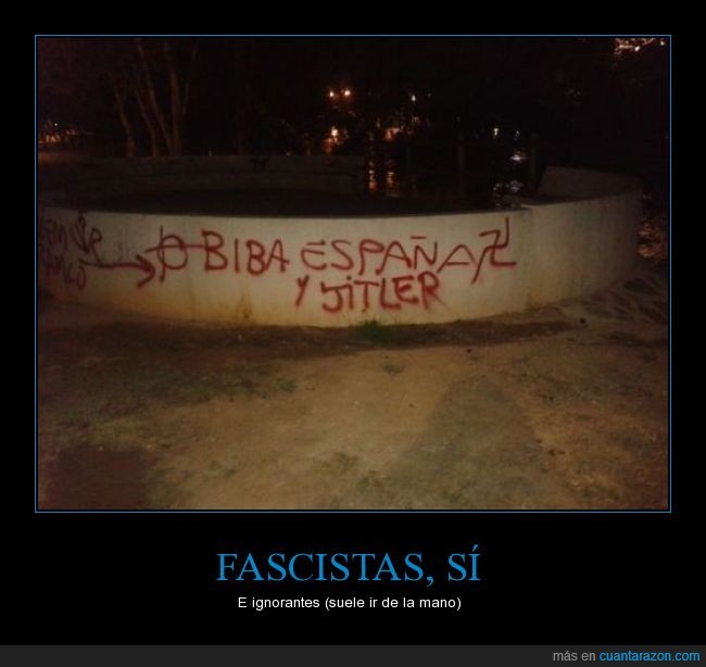 Hitler,Jitler,BIBA ESPAÑA,viva,pintada,graffiti,fascistas