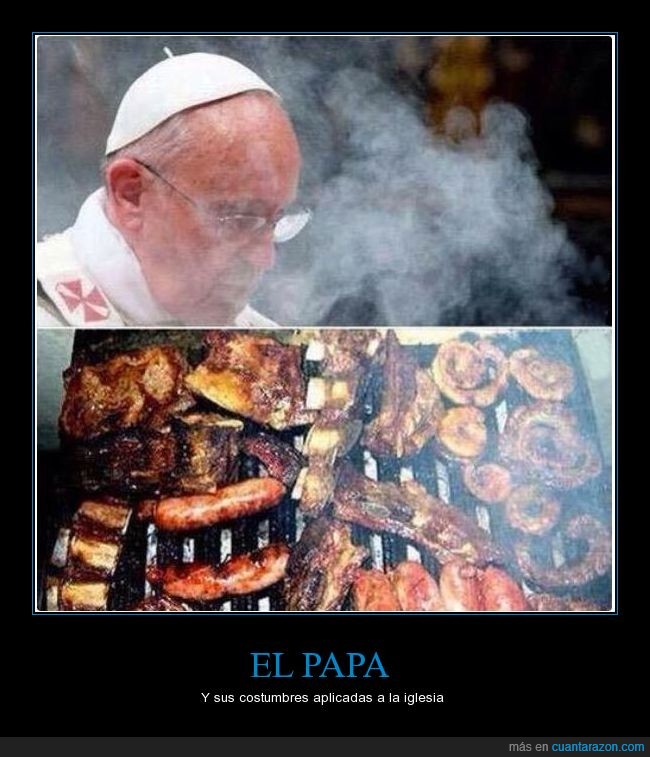 asado,argentino,se ve rico,comida,carne,barbacoa,parrilla,Papa,Francisco,Papa Francisco