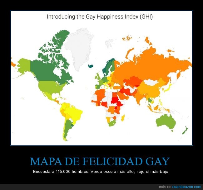 Gay,felicidad,mapa,continente,encuestas,nivel de felicidad gay,homo,africa,rusia