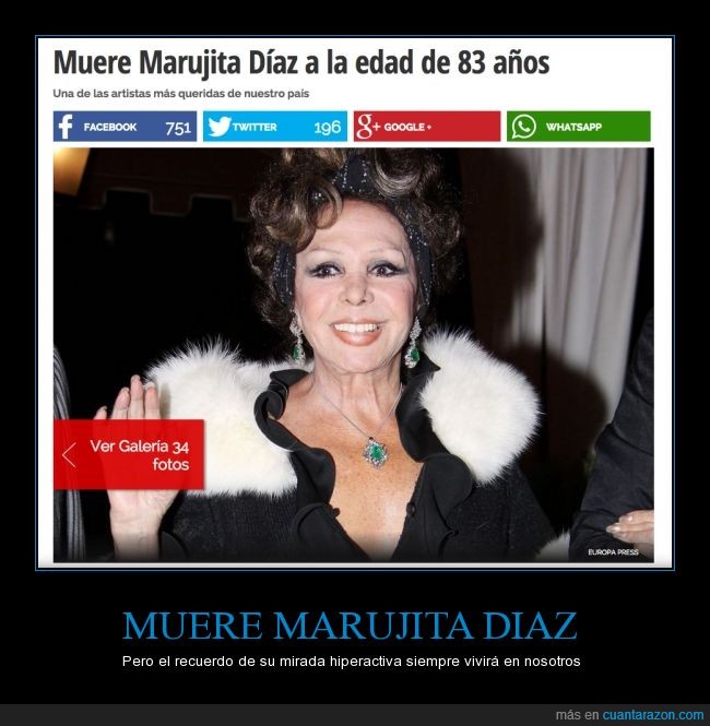 Marujita Diaz,muere,morir,dep,rip,que en paz descanse,muerte