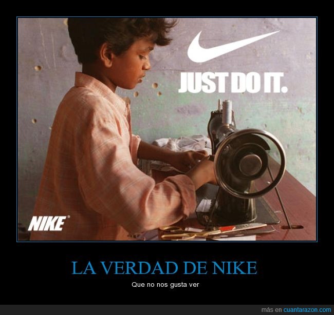 Nike niños esclavos hotsell