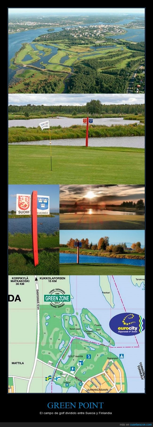 campo,división,Finlandia,frontera,golf,Green Point,Suecia