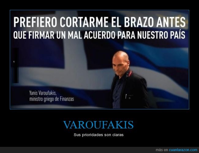 Varoufakis,Grecia,cortar,brazo,mal,acuerdo,política,actulidad