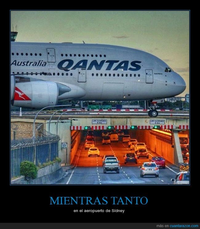 Sídney,Australia,Qantas,Kingsford Smith,Airbus,A380,avión,gigante,puente,pista,carretera,túnel,aeropuerto