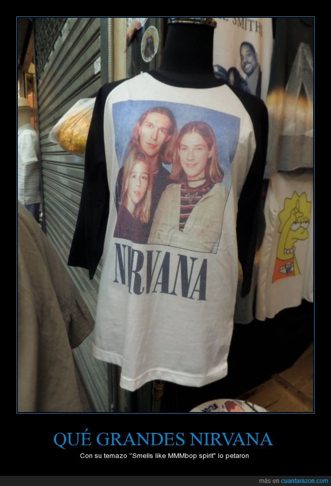Nirvana,Hanson,camiseta