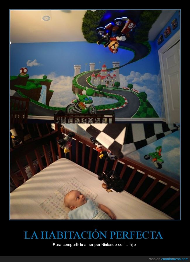 nintendero,niño,bebe,nintendo,nursery,Mario Kart