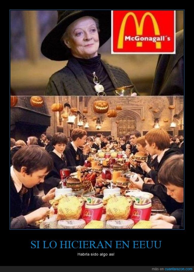 Harry Potter,McDonald's,americano,eeuu,estados unidos,hamburguesa