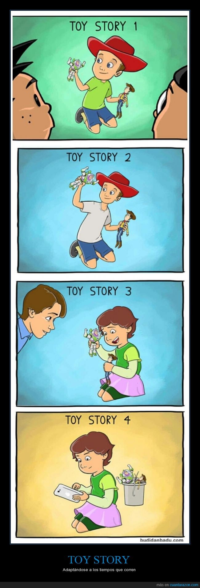 Toy story,película,Disney pixar,evolucionado,tecnología smartphone