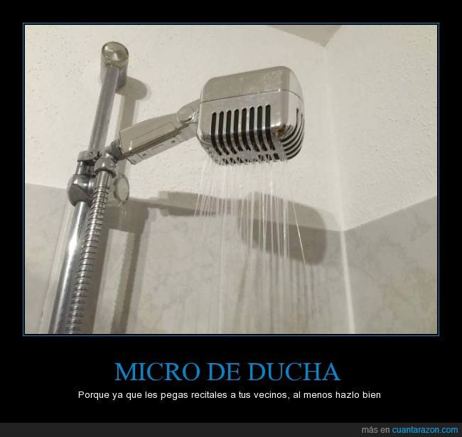 microfono,micro,ducha,cantar,rock,bañera,baño,lavabo