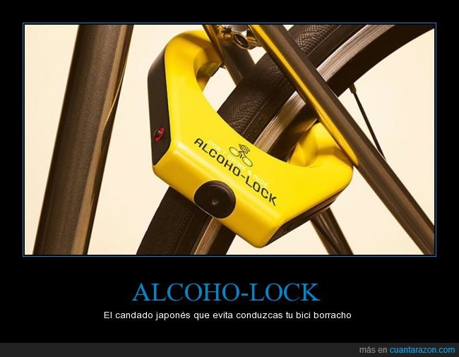 alcoho-lock,bici,alcoholimetro,invento,nivel,borracho,borrachera,beber