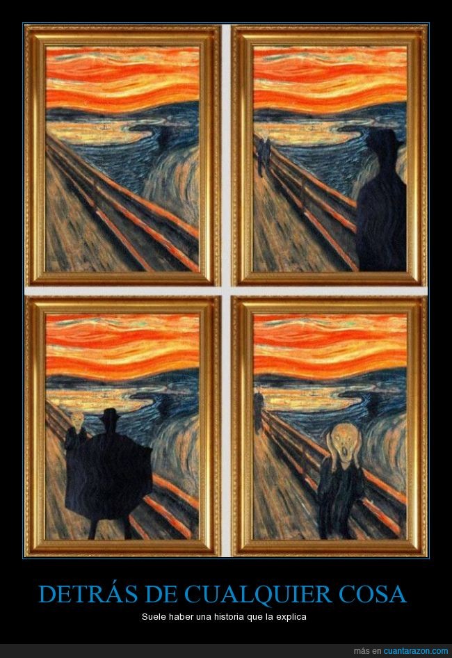 El grito,humor,cuadro,pintura,arte,Edvard Munch,exhibicionista,enseñar,sorpresa,sorprender