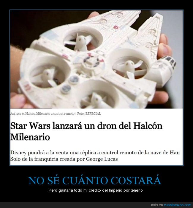 star wars,Han Solo,Disney,dron,Halcón milenario