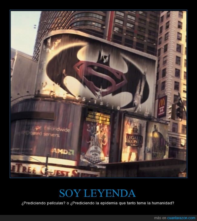 Soy Leyenda,I am legend,Batman vs Superman,Batman,Superman,Virus,Epidemia,Zombies,Richard Matheson