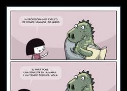 Enlace a ¿Por qué una niña es hija de un dinosaurio? Ésa es la pregunta