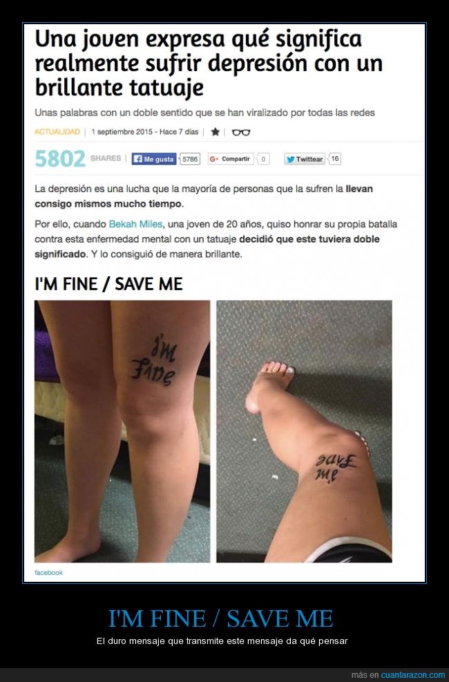 mensaje,tatuaje,tattoo,I'm fine,Save me,punto de vista