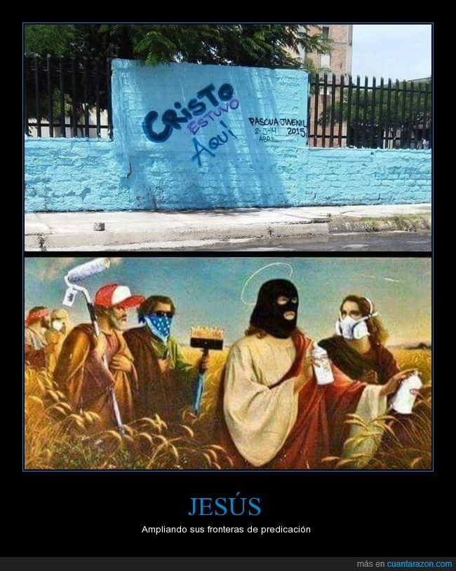 Jesús,cristo,graffiti,pintada