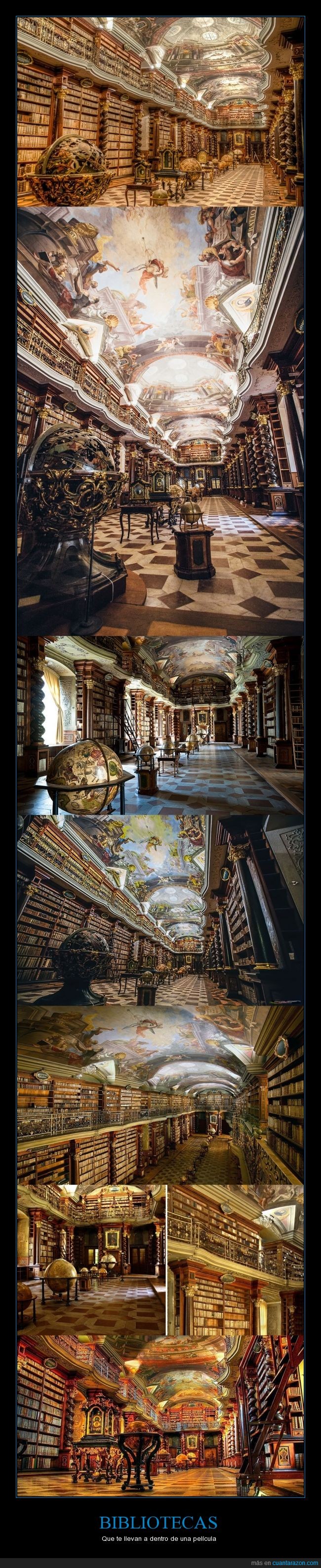 cultura,libros,bibliotecas impresionantes,republica checa,praga