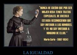 Enlace a Una de las frases de Marie Curie