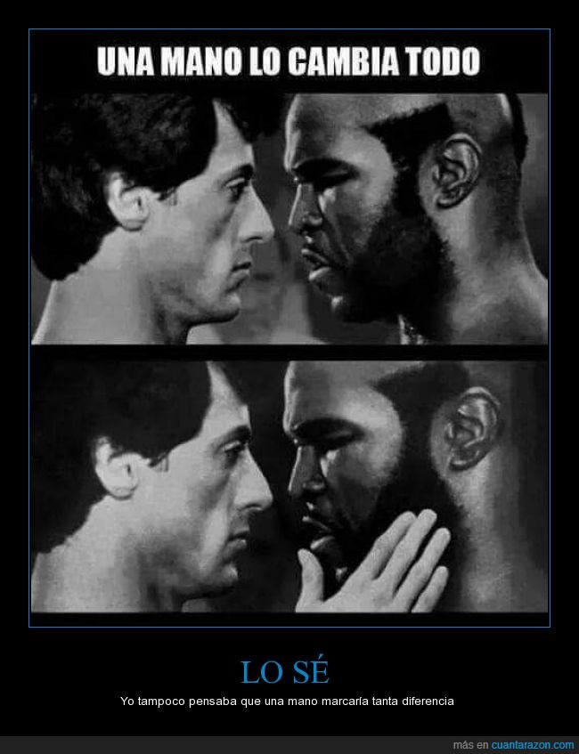Rocky,silvester stallone,mano,historia diferente de dos hombres que en el fondo se aman,barba,beso,mirar