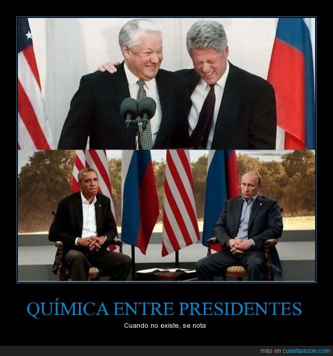 Presidente,Rusia,USA,Clinton,Obama,Putin,Yeltsin,diplomacia,Estados Unidos,serios,felices,feliz,felicidad,risas
