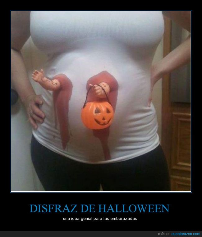 Disfraz,Halloween,embarazada,bebe,Idea genial