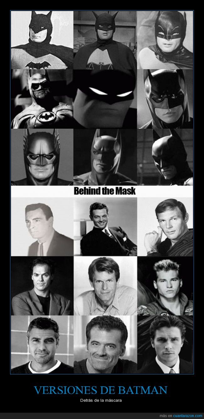 Batman,versiones,mascara,actor
