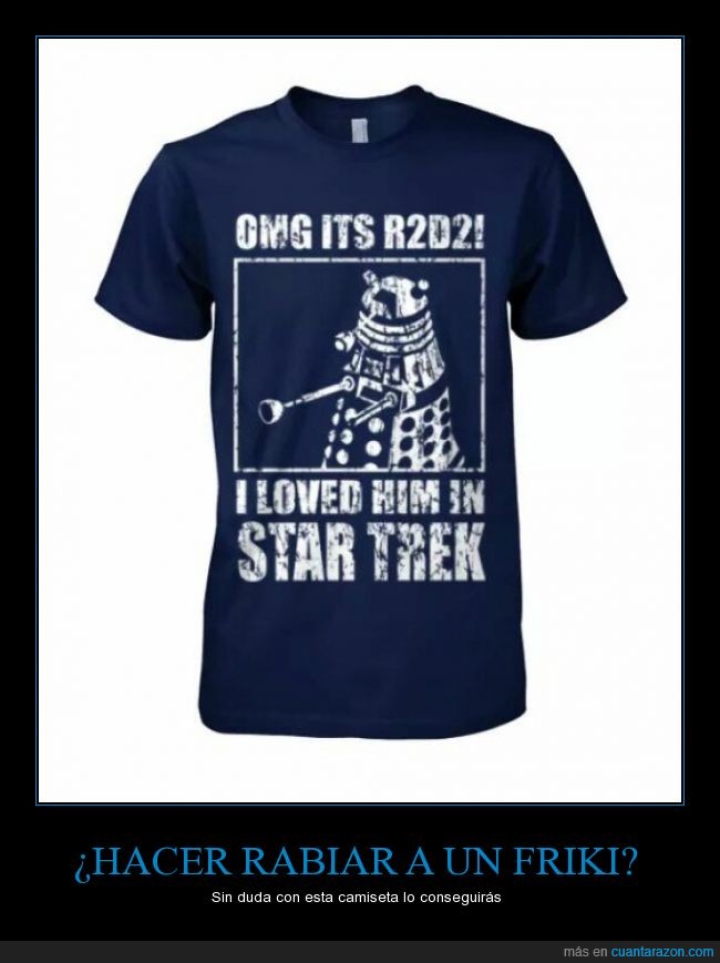 camiseta,friki,Star trek,r2d2,dr. Who