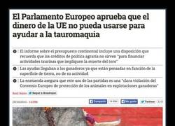 Enlace a El Parlamento Europeo no quiere financiar la Tauromaquia. BIEN.