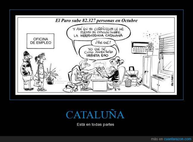 Cataluña,independencia,votación,importar,curriculum,oficina,empleo,trabajo