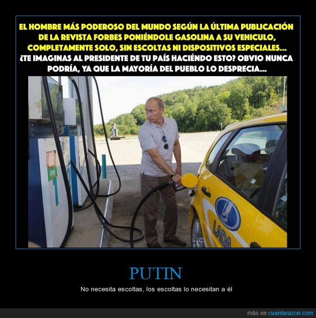 coche,escolta,gasolina,guardaespaldas,presidente,Putin,repostar,Rusia