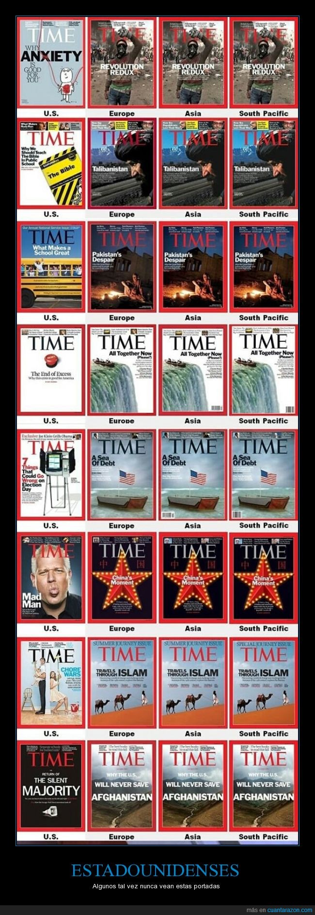 Times,revista,magazine,manipulación,titulares,encabezados,ediciones