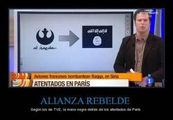 Enlace a Confunden un símbolo de Star Wars con uno yihadista en TVE. VAYA TELA.