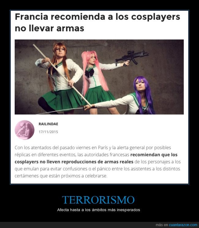 ambito,arma,cosplay,disfraz,juguete,pistola,terror,terrorismo