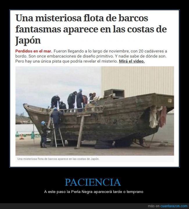 barco,japon,flota,paciencia,piratas,perla negra,muerto,cadaver,misterio