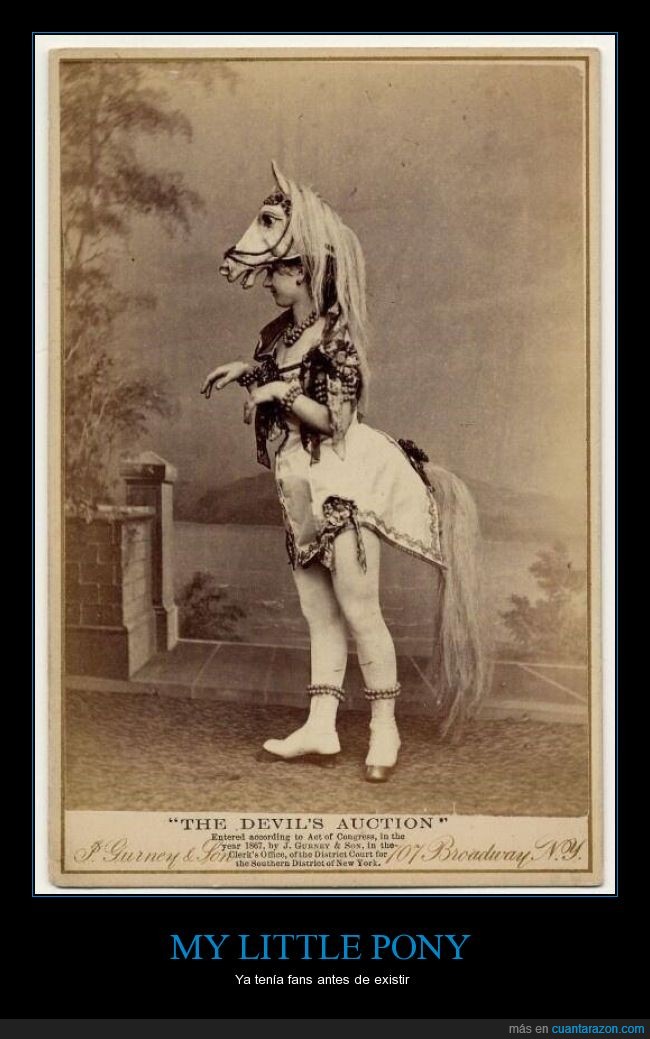 caballo,disfraz,brony,the devil's auction,1867,burlesque,my little pony