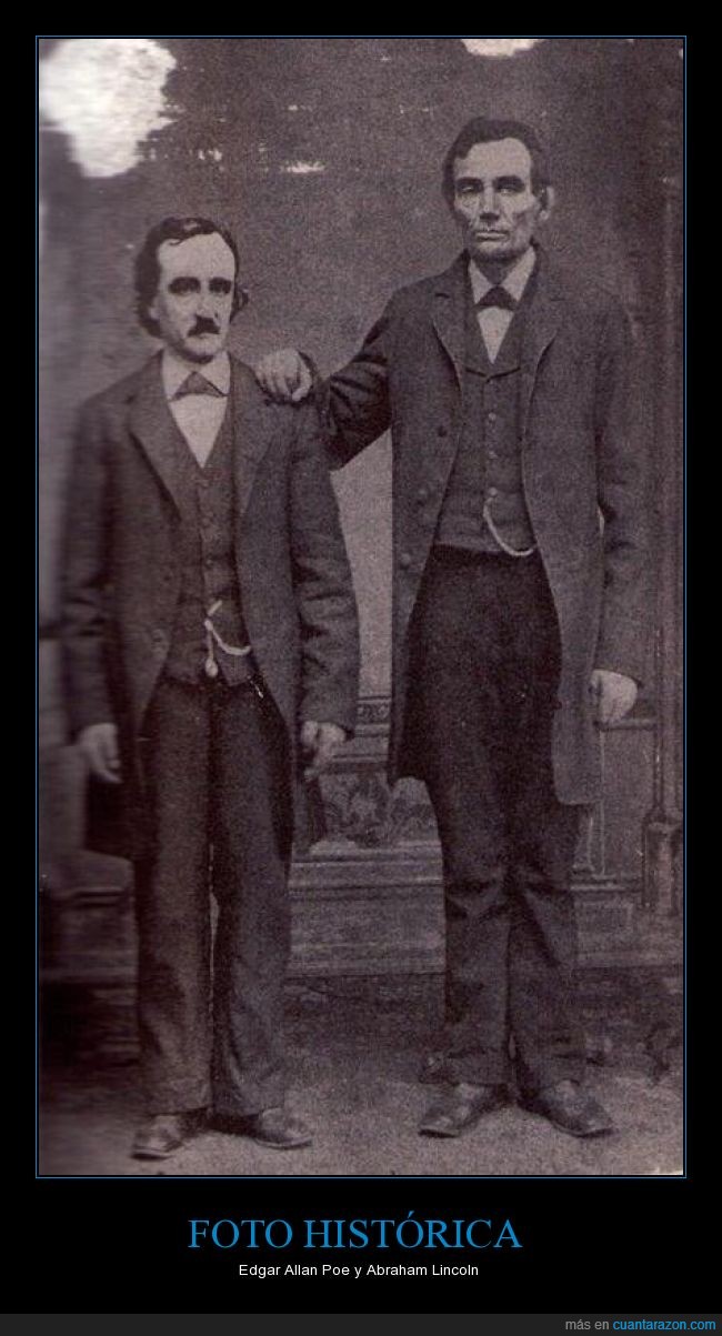Edgar Allan Poe,Abraham Lincoln,fotografía