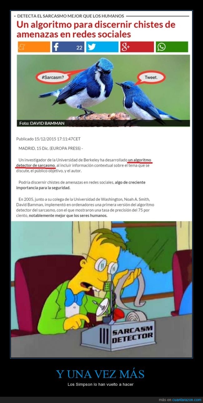 Simpsons,detector,sarcasmo,adivinar,predicción