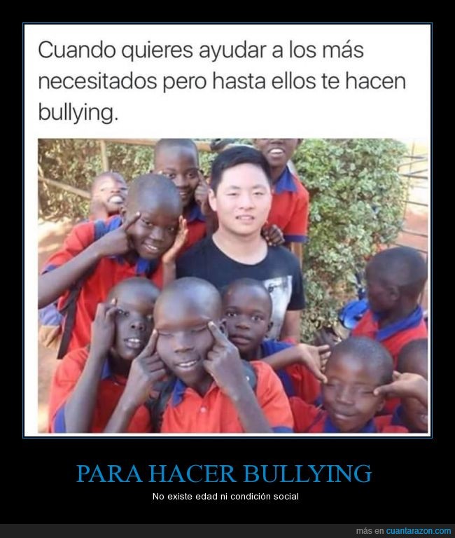 Chino,Bullying,Niños,Ayudar,asiatico,burla,burlar,negro,ojos