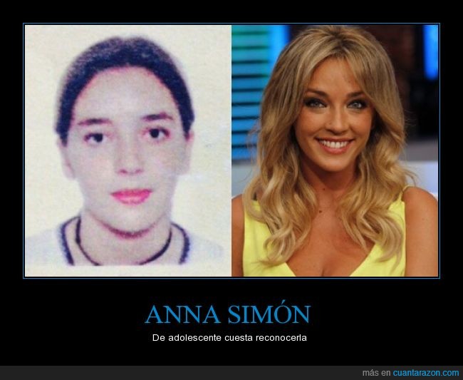 Anna Simón,adolescente,crecer,evolución,edad,colegio