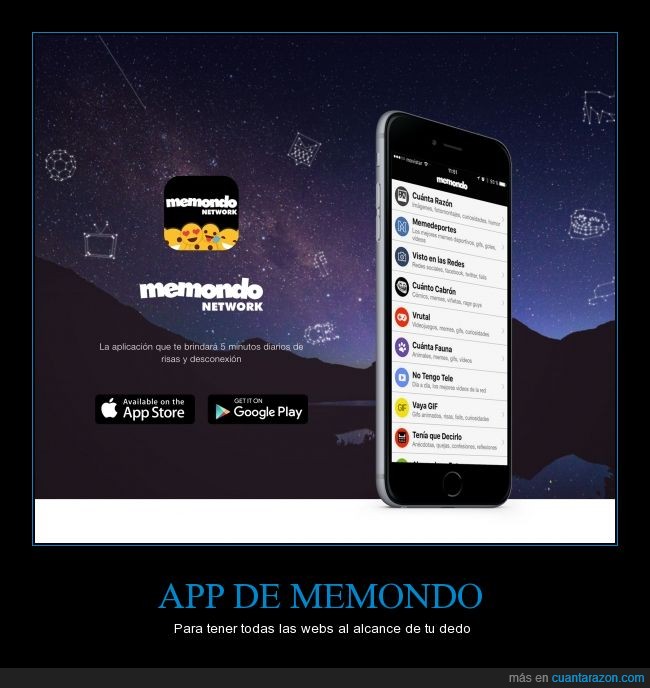 app,memondo,aplicación,app store,play store,ios,android