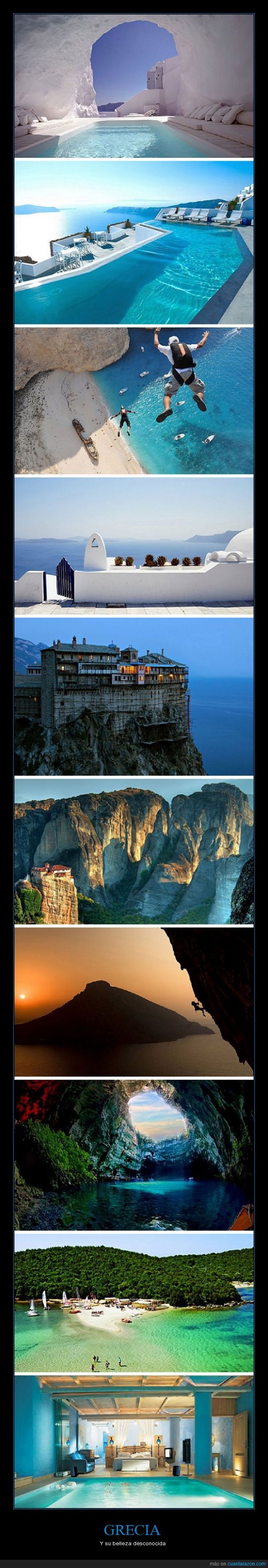 grecia,hotel,agua,vista,mar,azul,paisaje