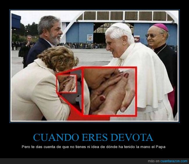 papa,Benedicto XVI,Ratzinger,besar,mano,señora,autobeso,devota,creyente